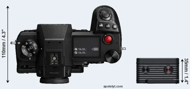 Compare S1H versus RX0 II top