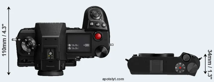 Compare S1H versus M1 top