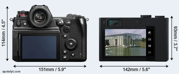 Comparison S1H or ZX1 rear