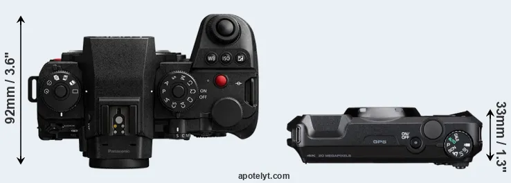 Compare S1R II versus WG-8 top