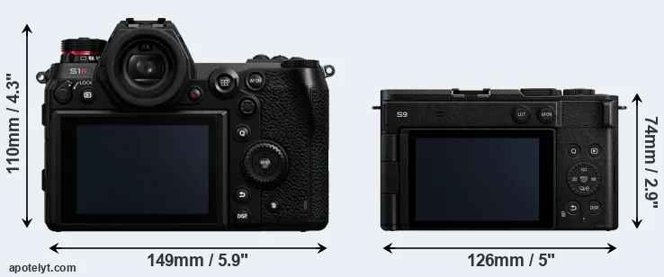 Comparison S1R or S9 rear