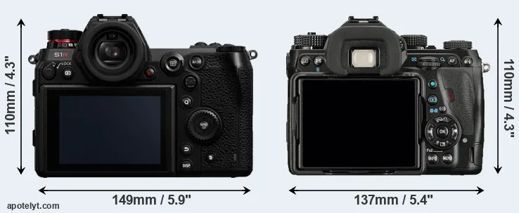 Comparison S1R or K-1 rear