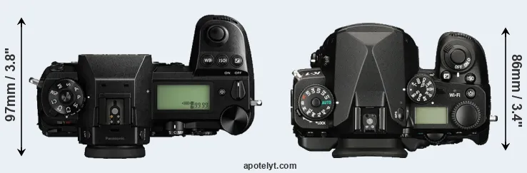Compare S1R versus K-1 top