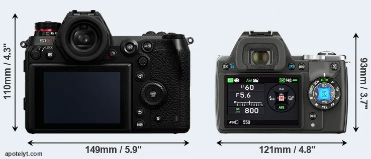 Comparison S1R or K-S1 rear