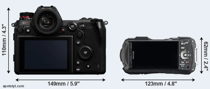 Comparison S1R or WG-60 rear