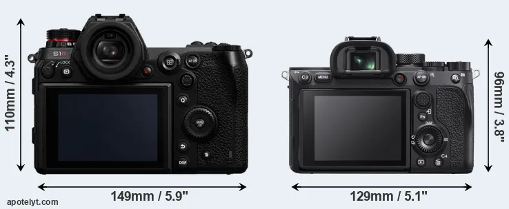 Comparison S1R or A7R IVA rear
