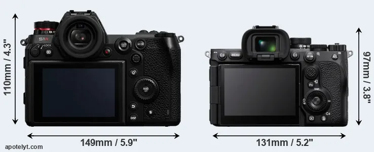 Comparison S1R or A7R V rear