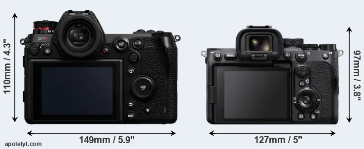 Comparison S1R or A7S III rear
