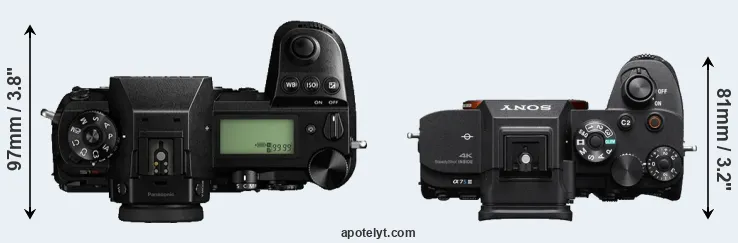 Compare S1R versus A7S III top