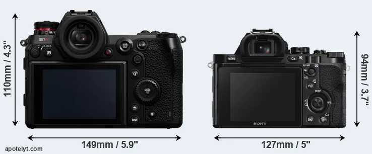 Comparison S1R or A7S rear