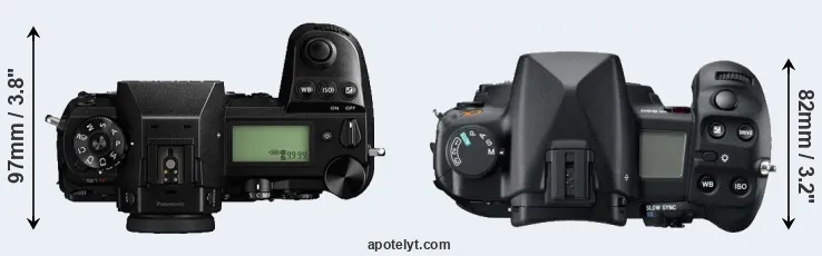 Compare S1R versus A850 top