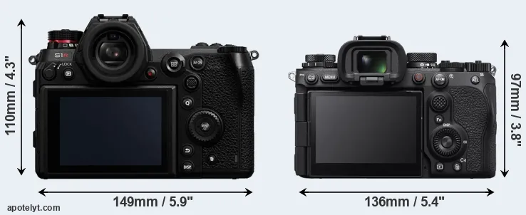 Comparison S1R or A9 III rear