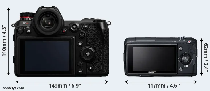 Comparison S1R or NEX-3 rear