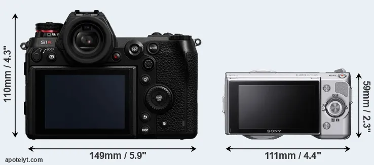 Comparison S1R or NEX-5 rear