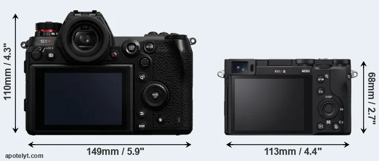 Comparison S1R or RX1R III rear