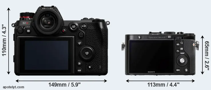 Comparison S1R or RX1R rear