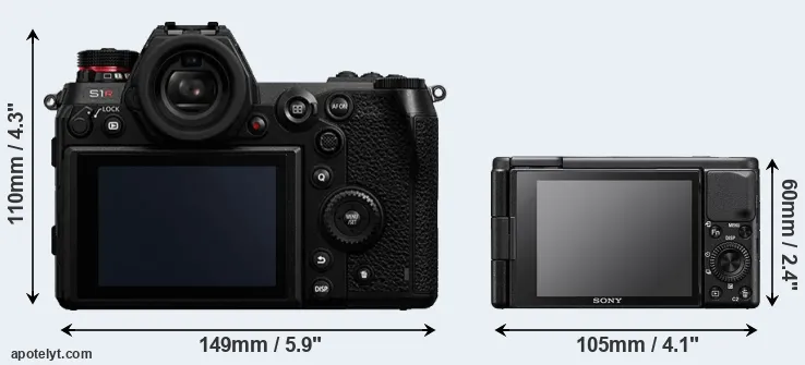 Comparison S1R or ZV-1 rear