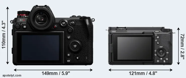 Comparison S1R or ZV-E1 rear