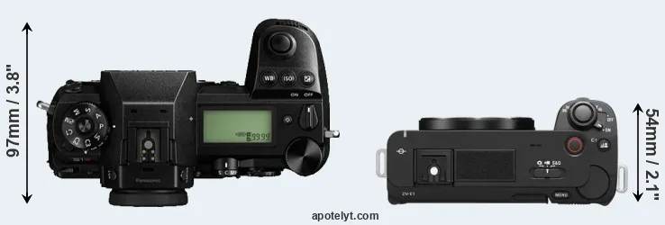 Compare S1R versus ZV-E1 top