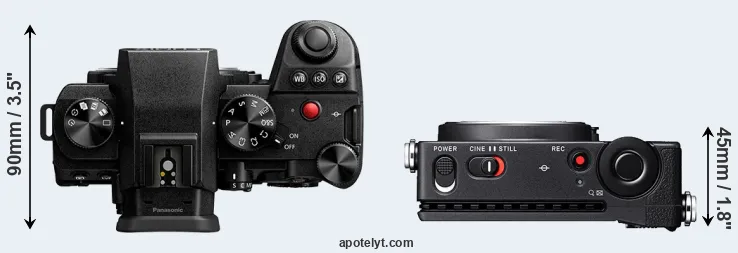 Compare S5 II versus fp L top