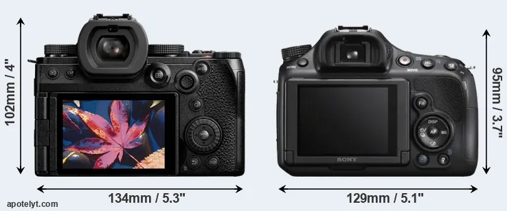 Comparison S5 II or A58 rear