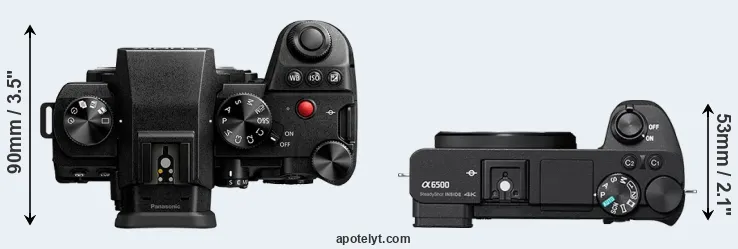 Compare S5 II versus A6500 top