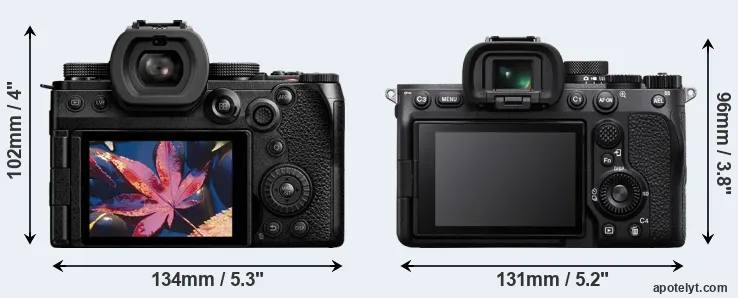 Comparison S5 II or A7 IV rear