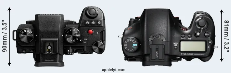 Compare S5 II versus A77 top