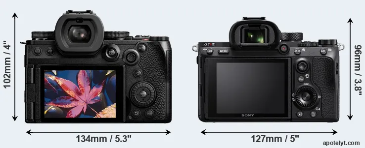 Comparison S5 II or A7R III rear