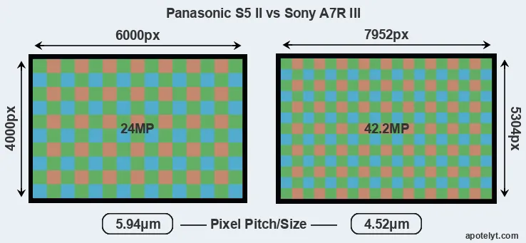 S5 II versus A7R III MP