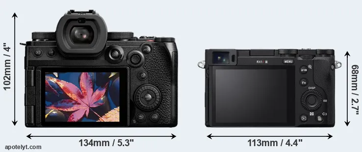 Comparison S5 II or RX1R III rear