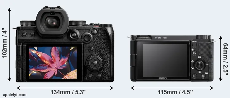 Comparison S5 II or ZV-E10 rear