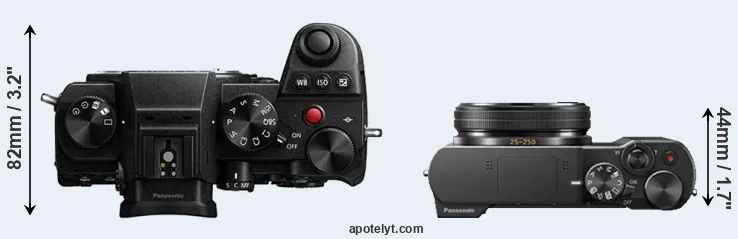 Compare S5 versus ZS100 top