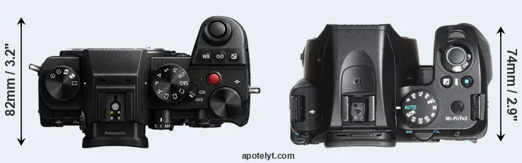 Compare S5 versus K-70 top