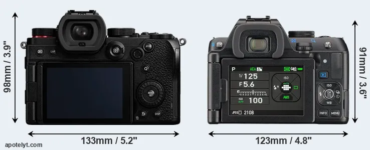 Comparison S5 or K-S2 rear