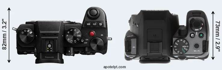 Compare S5 versus K-S2 top