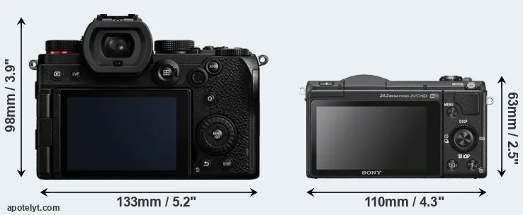 Comparison S5 or A5100 rear