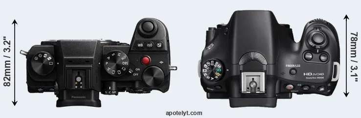 Compare S5 versus A58 top