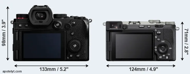 Comparison S5 or A7C R rear