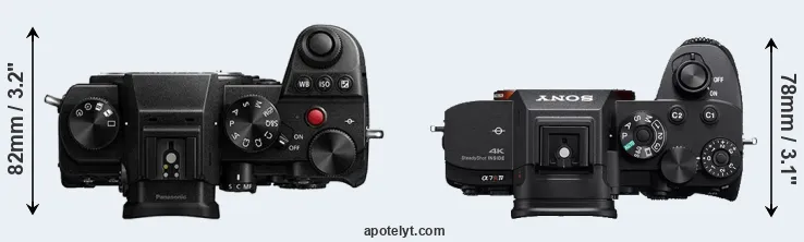 Compare S5 versus A7R IVA top