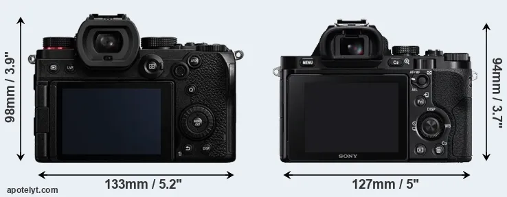Comparison S5 or A7R rear