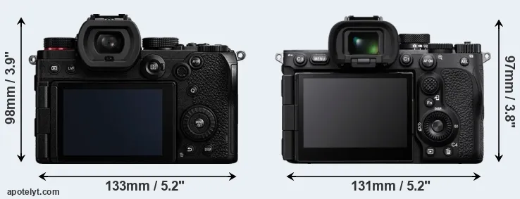 Comparison S5 or A7R V rear