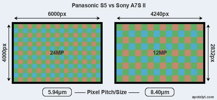 S5 versus A7S II MP