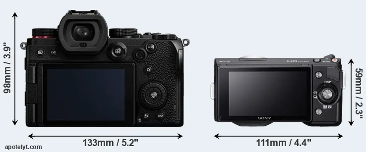 Comparison S5 or NEX-5N rear