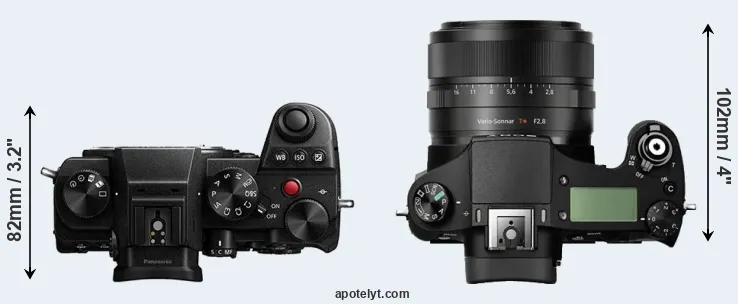 Compare S5 versus RX10 top