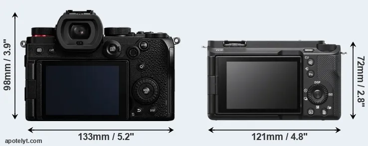 Comparison S5 or ZV-E1 rear