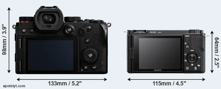 Comparison S5 or ZV-E10 rear