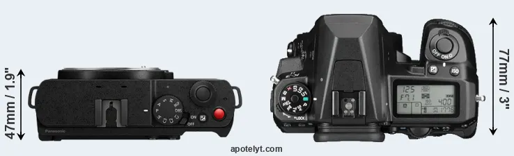Compare S9 versus K-3 II top