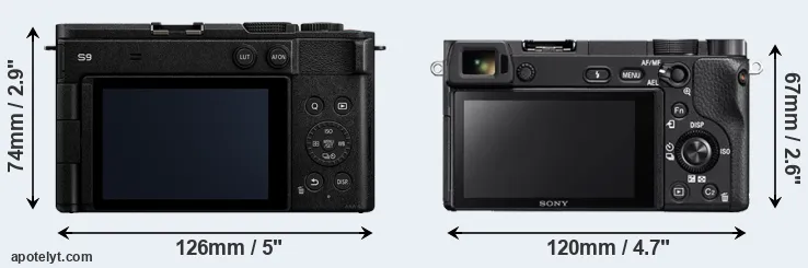 Comparison S9 or A6300 rear