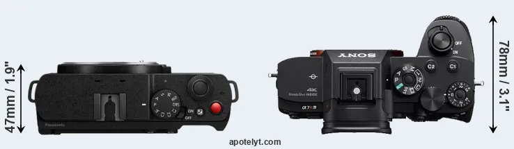 Compare S9 versus A7R IVA top